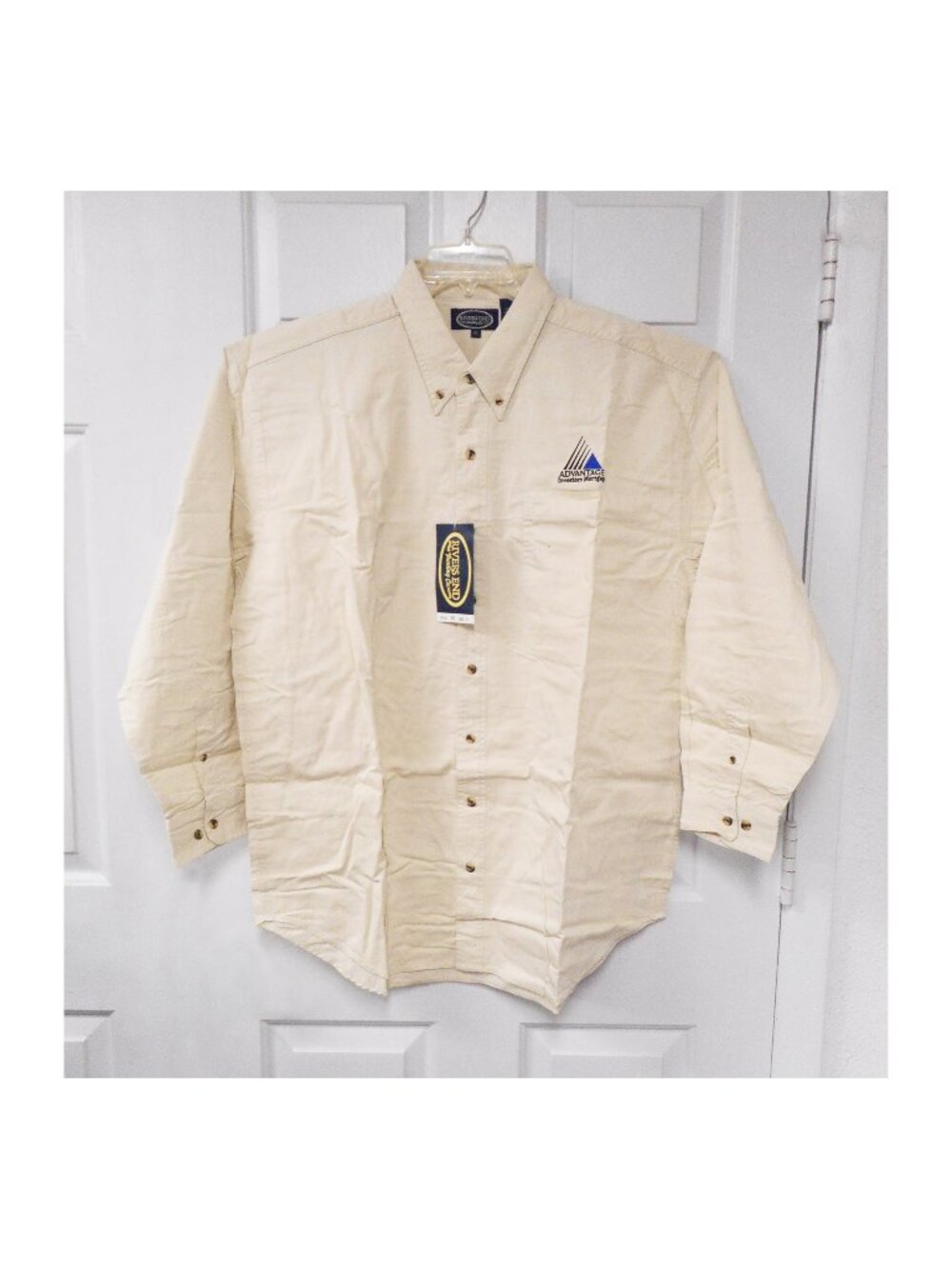 NWT Rivers End Trading Co. Button Down Shirt - Mens XL - Long Sleeve - Beige